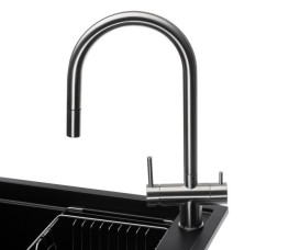 Мойка для кухни Granado Royal Estella 78х50 см со смесителем и аксессуарами наногранит black shine ksg0301