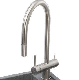 Мойка для кухни Granado Royal Estella 78х50 см со смесителем и аксессуарами наногранит grafito ksg0309