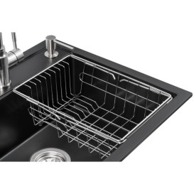 Мойка для кухни Granado Royal Lerida 56х51 см со смесителем и аксессуарами наногранит black shine ksg2301