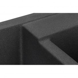 Мийка для кухні Granado Samora врізна 57,9х48,8 см нанограніт grafito 0909