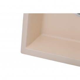 Мийка для кухні Granado Samora врізна 57,9х48,8 см нанограніт ivory 0904