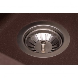 Мийка для кухні Granado Samora врізна 57,9х48,8 см нанограніт marron 0906