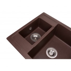 Мийка для кухні Granado Samora врізна 57,9х48,8 см нанограніт marron 0906