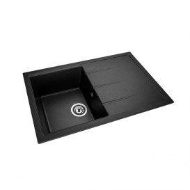 Мийка для кухні Granado Toledo врізна 78х50 см нанограніт black shine 2101