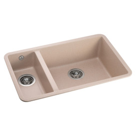 Мийка для кухні Granado Under top double під стільницю 70,5 х44, 5 см нанограніт avena gr3402