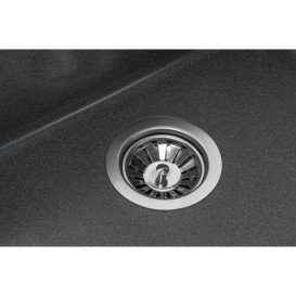 Мойка для кухни Granado Under top double под столешницу 70,5х44,5 см наногранит графит gr3409