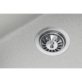 Мийка для кухні Granado Under top double під стільницю 70,5х44,5 см нанограніт gris gr3408