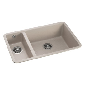 Мийка для кухні Granado Under top double під стільницю 70,5х44,5 см нанограніт terra gr3403