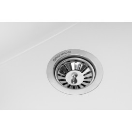 Мийка для кухні Granado Under top double під стільницю 70,5х44,5 см нанограніт white gr3405