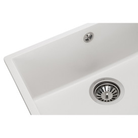 Мойка для кухни Granado Under top L под столешницу 60,6х45,6 см наногранит white gr3505