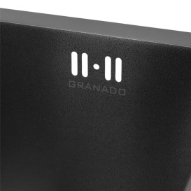 Мийка для кухні Granado Under top Max під стільницю 53х43 см нержавіюча сталь S201 black textures GS07201TB