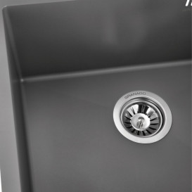Мийка для кухні Granado Under top Max під стільницю 53х43 см нержавіюча сталь S201 grey textures GS07201GT