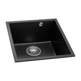 Мойка для кухни Granado Under top Mini под столешницу 38х44 см наногранит black shine gr3901
