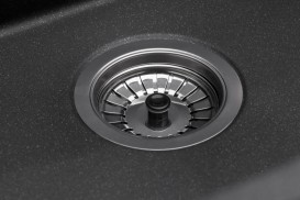 Мойка для кухни Granado Under top под столешницу 45,7х40,6 см наногранит black shine 1901