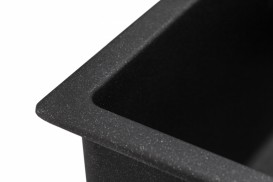 Мойка для кухни Granado Under top под столешницу 45,7х40,6 см наногранит black shine 1901