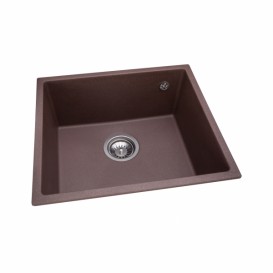 Мойка для кухни Granado Under top под столешницу 45,7х40,6 см наногранит marron 1906