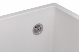 Мийка для кухні Granado Under top під стільницю 45,7х40,6 см нанограніт white 1905