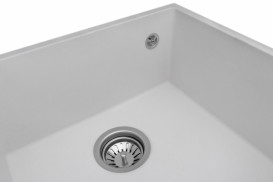 Мийка для кухні Granado Under top під стільницю 45,7х40,6 см нанограніт white 1905