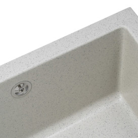 Мийка для кухні Granado Under top XL під стільницю 75,2х46 см нанограніт gris gr3708