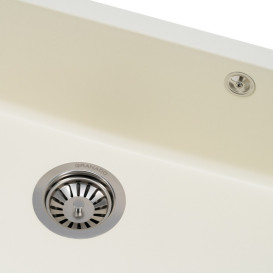 Мийка для кухні Granado Under top XL під стільницю 75,2х46 см нанограніт ivory gr3704