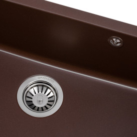 Мийка для кухні Granado Under top XL під стільницю 75,2х46 см нанограніт marron gr3706