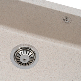 Мийка для кухні Granado Under top XL під стільницю 75,2х46 см нанограніт terra gr3703