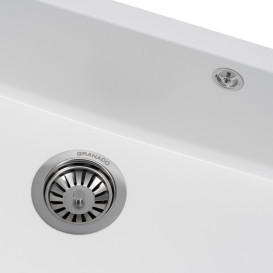 Мийка для кухні Granado Under top XL під стільницю 75,2х46 см нанограніт white gr3705