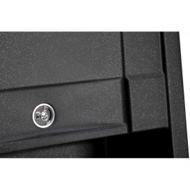 Мойка для кухни Granado Valencia врезная 77,5х49,5 см наногранит black shine 0701