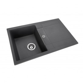 Мойка для кухни Granado Valencia врезная 77,5х49,5 см наногранит grafito 0709