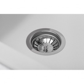 Мийка для кухні Granado Valencia врізна 77,5х49,5 см нанограніт white 0705