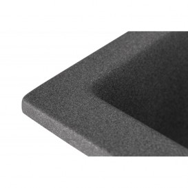 Мийка для кухні Granado Vigo врізна 77,5х49,5 см нанограніт grafito 1409