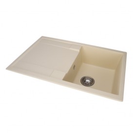 Мийка для кухні Granado Vigo врізна 77,5х49,5 см нанограніт ivory 1404