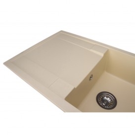 Мийка для кухні Granado Vigo врізна 77,5х49,5 см нанограніт ivory 1404