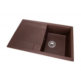 Мойка для кухни Granado Vigo врезная 77,5х49,5 см наногранит marron 1406