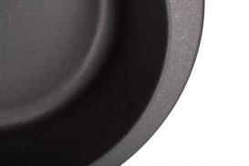 Мийка для кухні Granado Vitoria кругла Ø50,6 см нанограніт black shine 0101