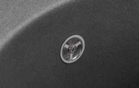 Мийка для кухні Granado Vitoria кругла Ø50,6 см нанограніт grafito 0109