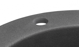 Мийка для кухні Granado Vitoria кругла Ø50,6 см нанограніт grafito 0109