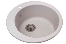 Мойка для кухни Granado Vitoria круглая Ø50,6 см наногранит gris 0108