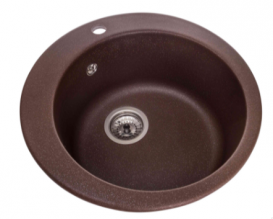 Мойка для кухни Granado Vitoria круглая Ø50,6 см наногранит marron 0106