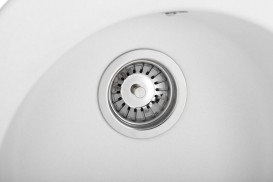 Мойка для кухни Granado Vitoria круглая Ø50,6 см наногранит white 0105