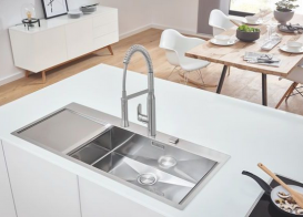 Мийка для кухні Grohe K1000 116х52 см нержавіюча сталь 31582SD1