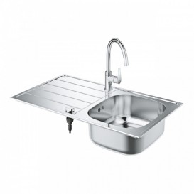 Мийка для кухні Grohe K200 86х50 см із змішувачем нержавіюча сталь матова 31562SD1