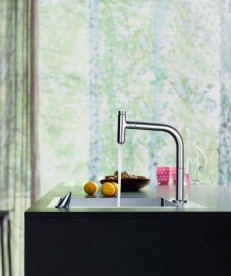 Мойка для кухни Hansgrohe C71 C71-F450-06 с однорычажным кухонным смесителем и системой слива с ручным управлением сталь 43201800