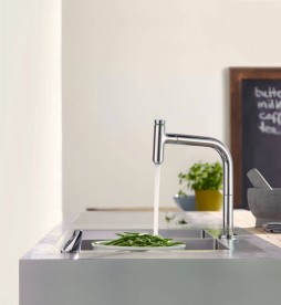 Мийка для кухні Hansgrohe C71 C71-F765-10 з одноважільним кухонним змішувачем і системою зливу з ручним керуванням сталь 43203800