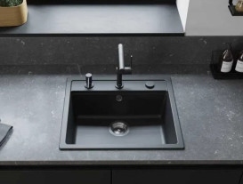 Мойка для кухни Hansgrohe S52 S520-F510 57х51 см SilicaTec черный графит 43359170