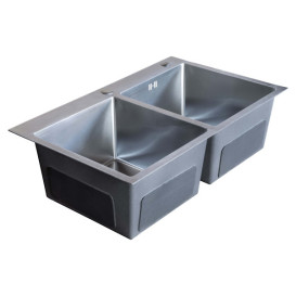 Мойка для кухни Insana Topaz 78х48 см с переливом нержавеющая сталь сатин А0056977