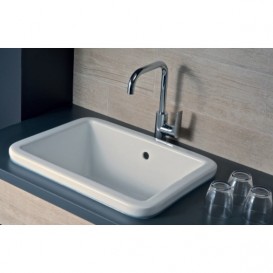 Господарська раковина Jika Doris полувстраіваемие 59х45 см кераміка білий H8510290000001