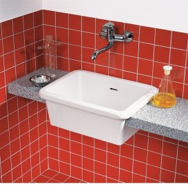 Господарська раковина Jika Doris полувстраіваемие 59х45 см кераміка білий H8510290000001