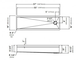 Мийка для кухні Kraus Kore 144,8х48,3 см під стільницю нержавіюча сталь KWU210-57