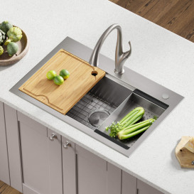 Мийка для кухні Kraus Kore 79,4х52,1 см нержавіюча сталь KWT300-32